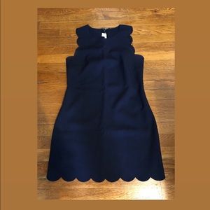 J Crew scalloped shift dress- size 4
